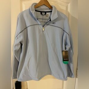 Reebok Men's Light Blue Half-Zip Jacket